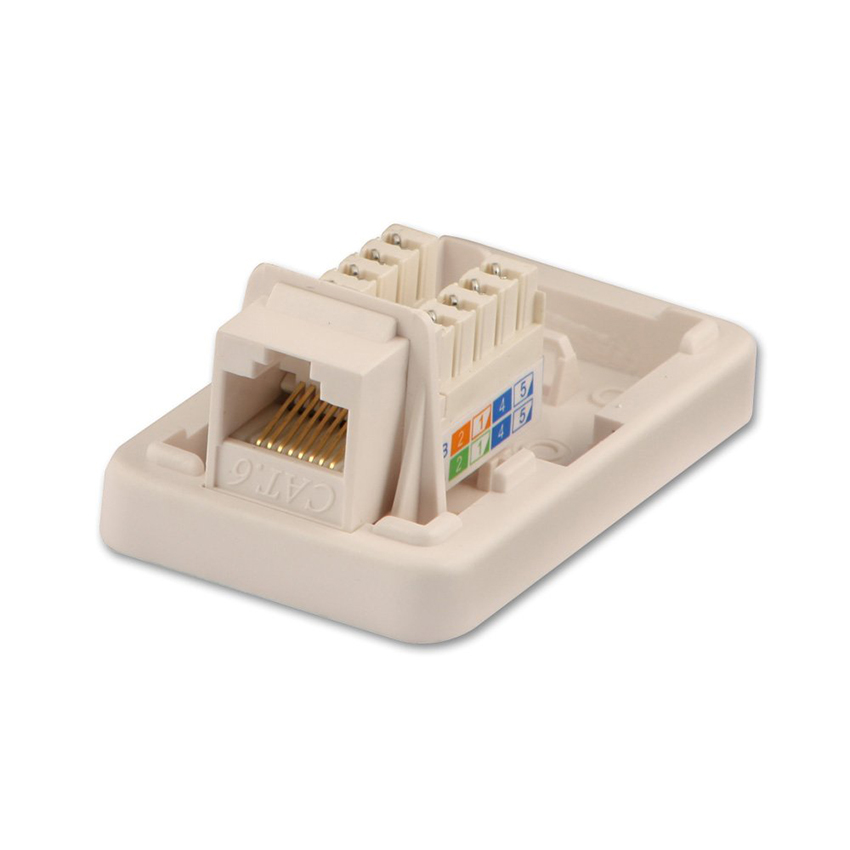 You Recently Viewed Lindy 60575 CAT6 UTP Single RJ-45 Wall Mount Box Image